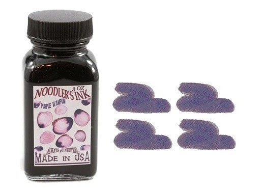 Noodlers Fountain Pen Ink Bottle - Purple Wampum 1 Noodlers Fountain Pen Ink Bottle - Purple Wampum